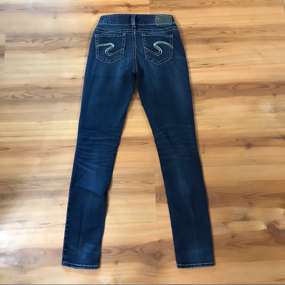 Suki Mid Skinny Silver blue Jeans